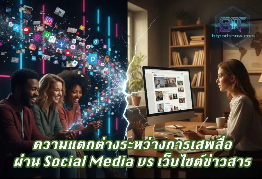 Read more about the article ความแตกต่างระหว่างการเสพสื่อผ่าน Social Media vs เว็บไซต์ข่าวสาร