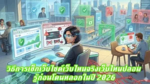 Read more about the article วิธีการเช็กเว็บไซต์เว็บไหนจริงเว็บไหนปลอม รู้ก่อนโดนหลอกในปี 2026