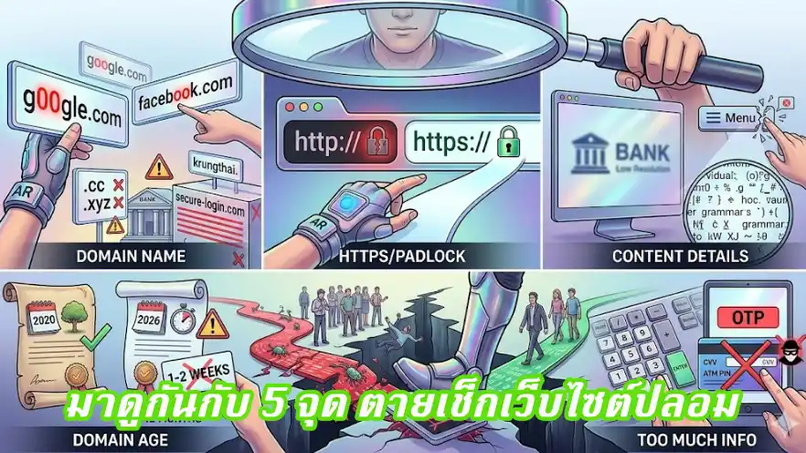 วิธีการเช็กเว็บไซต์เว็บไหนจริงเว็บไหนปลอม รู้ก่อนโดนหลอกในปี 2026