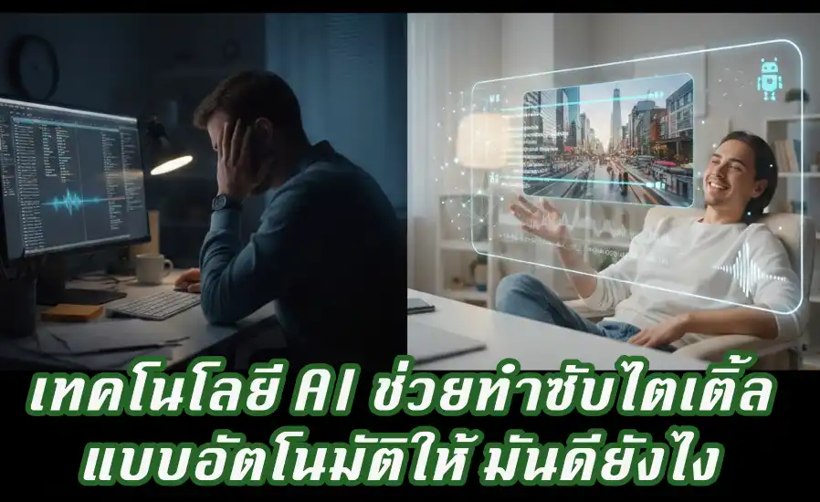 Read more about the article เทคโนโลยี AI ช่วยทำซับไตเติ้ลแบบอัตโนมัติให้ มันดียังไง