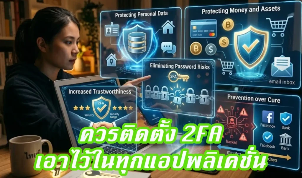 การตั้งรหัสผ่าน 2 ชั้น (2FA) มันจำเป็นอย่างมาก ติดตั้งเพื่อความปลอดภัยดีกว่า