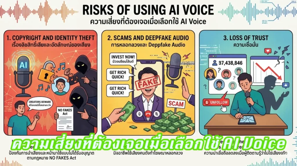 AI Voice Cloning รู้จักกับประโยชน์และความเสี่ยงที่ต้องเจอเมื่อเลือกใช้