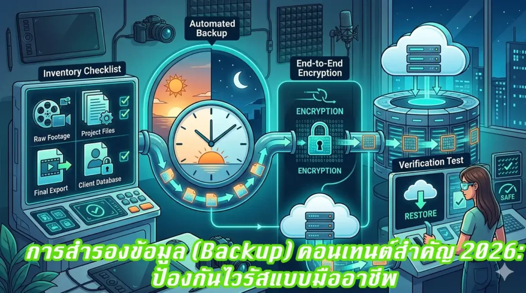 วิธีสำรองข้อมูล (Backup) คอนเทนต์สำคัญ ป้องกันข้อมูลสูญหายจาก Ransomware