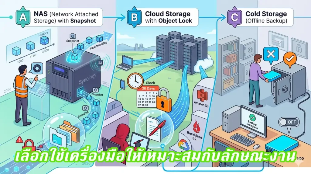 วิธีสำรองข้อมูล (Backup) คอนเทนต์สำคัญ ป้องกันข้อมูลสูญหายจาก Ransomware